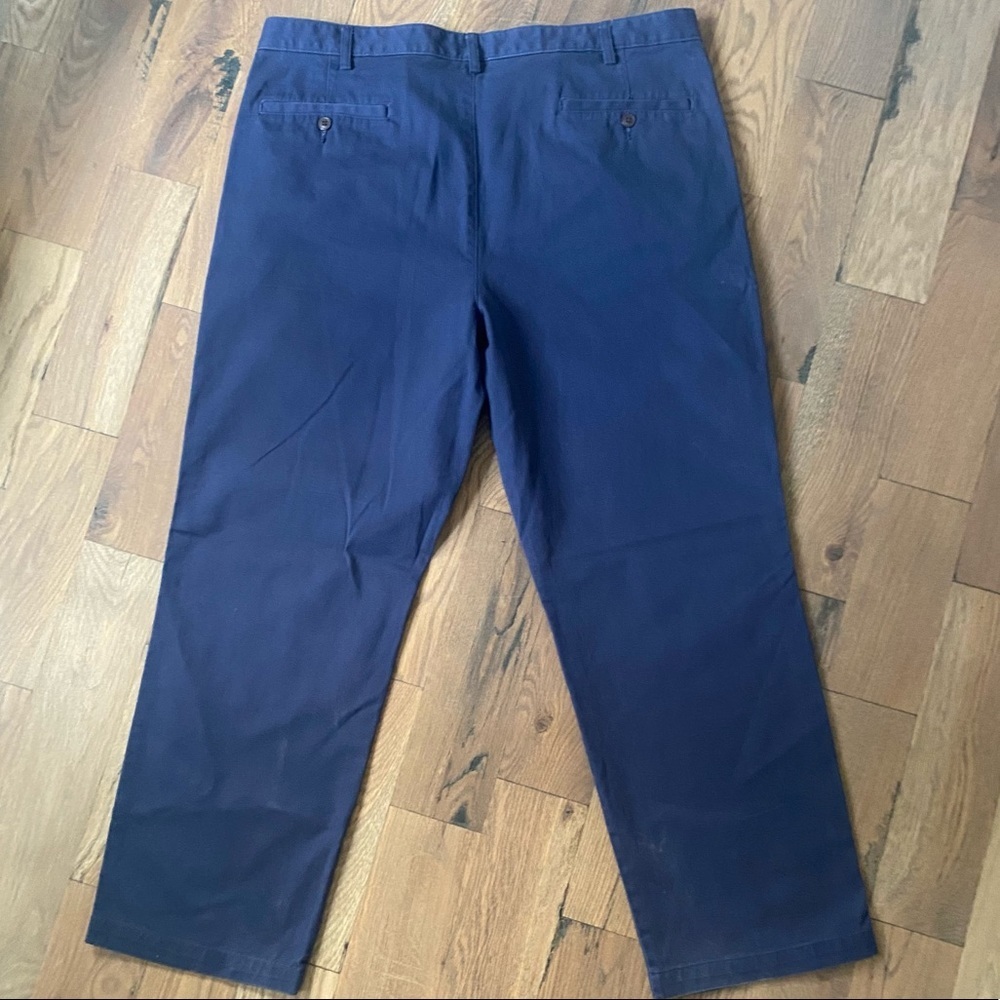 Lands' End Traditional Fit Blue Khaki Pants Size 40 - Picture 5 of 8